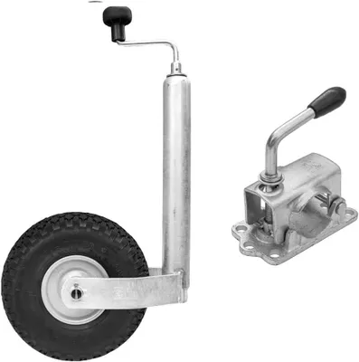 Produktbild von Stützrad-Set 48 mm, 150 kg mit Gusseisenklemme