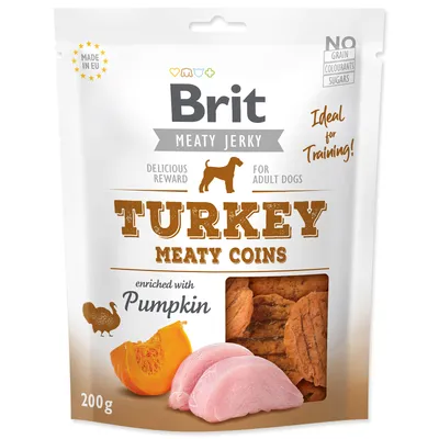 Immagine prodotto di Snack BRIT Jerky Turkey Meaty Coins 200 g