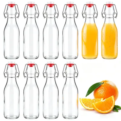 Productafbeelding van Set van 10 Glazen Flessen 250 ml met Beugelsluiting