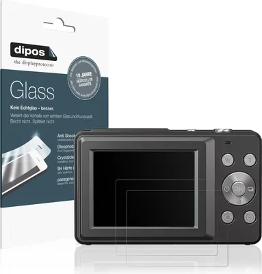Produktbild von 2x Schutzfolie für YAXTIFIU DC403 matt - Anti-Shock 9H Folie dipos Glass Kunststoffglas
