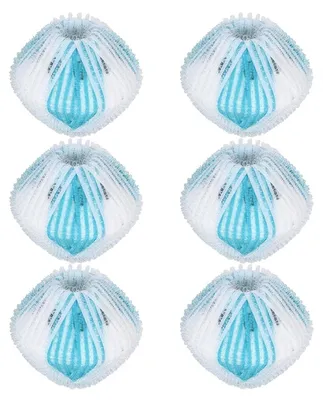 Haarentferner-Waschbälle 6er-Pack – wiederverwendbar, weiß