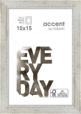 Obrázok produktu pre Drevený fotorámček Nielsen Design Zoom 10 x 15 cm, strieborný