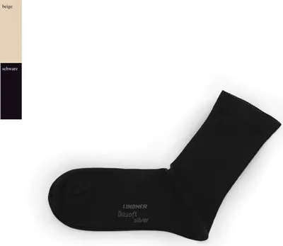 Produktbild von LINDNER® Diasoft® - Diabetikersocken, Schwarz, Gr. 41 - 43