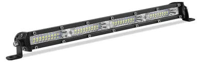 Zdjęcie produktu dla 33,2 cm, 108 W, jednorzędowy, wydajny pasek świetlny z diodami LED, 36 diod LED, ultracienki, reflektor halogenowy, 12 V / 24 V, quady,