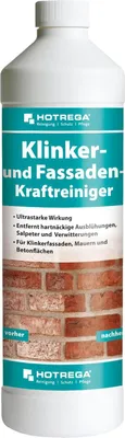 Produktbild von HOTREGA Klinker- und Fassaden-Kraftreiniger, Steinreiniger, Terrassenreiniger, Konzentrat 1 L