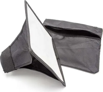 Produktbild von vhbw Softbox-Blitz-Diffusor kompatibel mit Yongnuo YN560, YN467, YN468, YN460-II, YN465, YN460 Blitz, Kamera - Kunststoff Schwarz, 16 x 20,5 cm