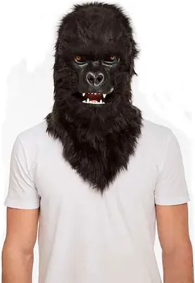 Zdjęcie produktu dla Mom With Mobile Gorilla Mask biały biały jeden rozmiar