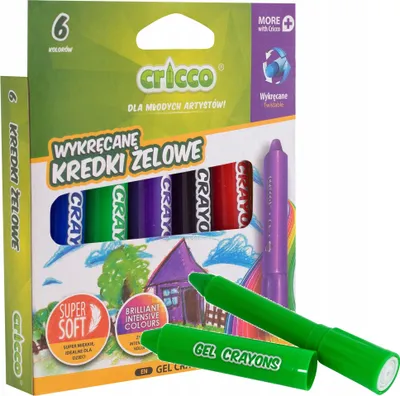 Immagine prodotto di Matite gel-pastello 3in1 6 colori CRICCO