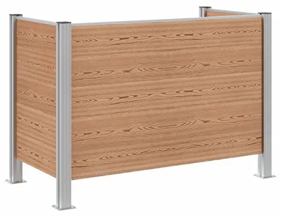 Immagine prodotto di Recinzione Contenitore per Rifiuti Marrone 161 x 85 x 115 cm