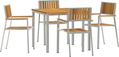 Productafbeelding van vidaXL Buitenmeubelset, 5 stuks, 90 x 90 x 75 cm