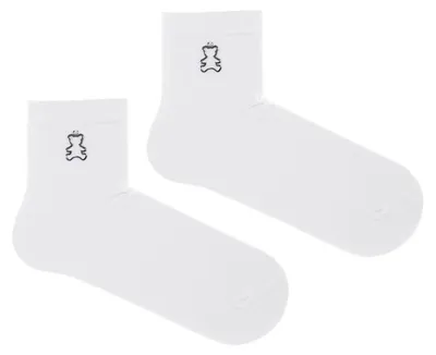 Produktbild von Damen Socken Milena mit Anhänger aus Baumwolle in Weiß 37-41