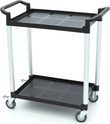 Immagine prodotto di Maxima - Carrello portavivande - 2 ripiani in plastica - 86,5 x 42,5 cm