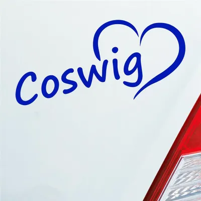 Produktbild von Auto Aufkleber Cowsig bei Dresden Herz Stadt Liebe Love 17x8 cm Dunkelblau Sticker Heckscheibenaufkleber