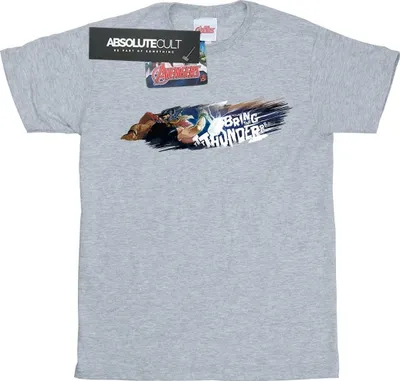 Produktbild von Marvel - "Bring The Thunder" T-Shirt für Herren BI5918 (S) (Grau)