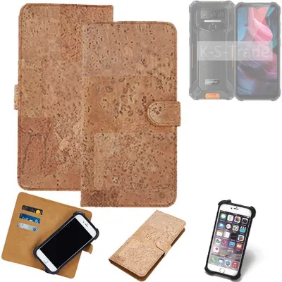 Produktbild von K-S-Trade Hülle kompatibel mit Oukitel WP32  Kork Handyhülle Cover  Schutzhülle TPU Case Bumper in Hellbraun, (1x)