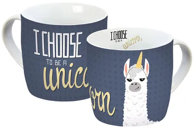 Produktbild von Tasse Lama I Choose blau 300ml