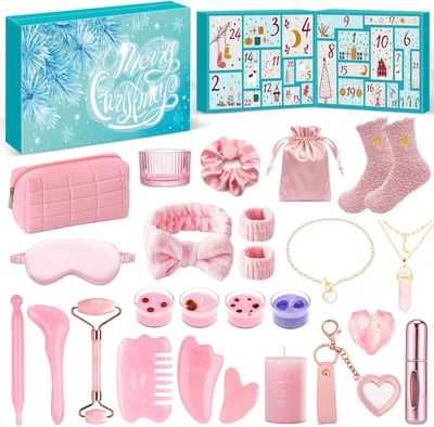 Immagine prodotto di Calendario dell'Avvento per donne, adolescenti e ragazze 2025 - Calendario di Natale con 24 utili gadget - Calendario a tema strumenti - Calendario per donne