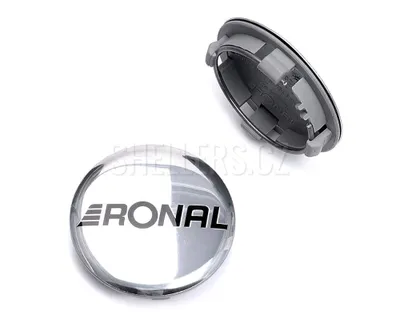Obrázek produktu pro Středová krytka alu kola Ø 58/64mm, RONAL, plast, logo, chrom lesklá