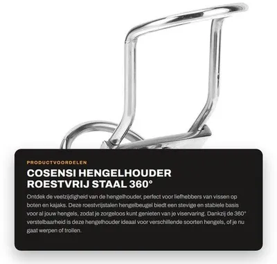 Produktbild von Rutenhalter 360° verstellbar - Rutenhalter für Boote - Rutenhalterungen - Rutenhalter für Kajaks - Stabile Befestigung - Einfache Installation