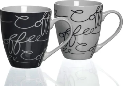 Immagine prodotto di Ritzenhoff & Breker Tazza da caffè Jumbo "CORNELLO GREY", 0,6 l in porcellana, lavabile in lavastoviglie, - 6 pezzi (557732)