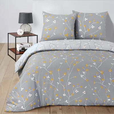 Imagen del producto de Elzusha - Juego de edredón reversible de 200 x 200 cm con 2 fundas de almohada