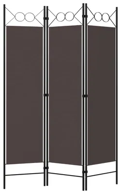 Produktbild von 3-tlg. Raumteiler Braun 120 x 180 cm