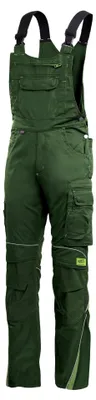 Produktbild von TMG Kult Worker Arbeitslatzhose für Herren mit Cordura Knietaschen grün grau, 62, grün