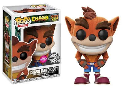 Productafbeelding van Funko Crash Bandicoot POP! Figuur met fluweelachtige afwerking, 9 cm, FK25643