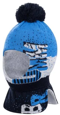 Produktbild von Winter Mütze Schlupfmütze Jungen Warme Wintermütze, Gr. 44/48, Blau