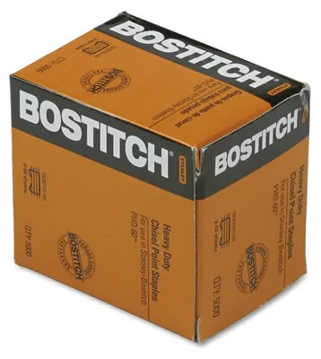 Image de Agrafeuses Bostitch Premium, agrafeuses robustes, pack d'agrafes, fixation, 5000 agrafes, acier au carbone, argent, pour fixer jusqu'à 60 feuilles