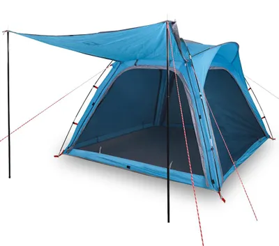 Produktbild von vidaXL Campingzelt 4 Personen Blau Quick Release Wasserfest