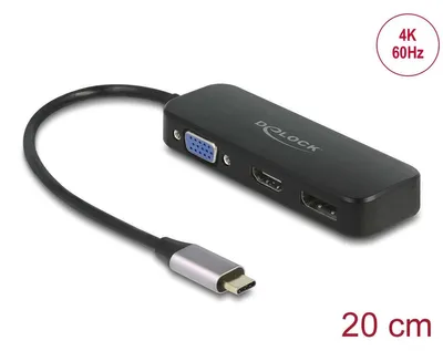 Image de Delock - Dockingstation - USB-C / Thunderbolt 3 - VGA, HDMI, DP (64156)