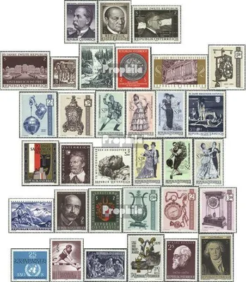 Produktbild von Briefmarken Österreich 1970 Mi 1320-1352 (kompl.Ausg.) Jahrgang 1970 komplett gestempelt Sondermarken