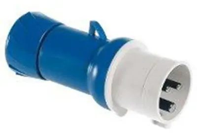 Produktbild von Euro-Stecker 16A Ip44 Blau Schneider