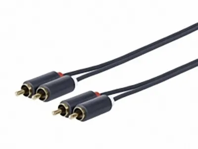 Produktbild von Vivolink PRORCARCA30, 2 x RCA, Männlich, 2 x RCA, Männlich, 30 m, Schwarz