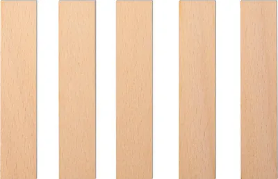 Obrázok produktu pre Drevené knôty do sviečok, 50 x 10 x 1 mm, 5 ks