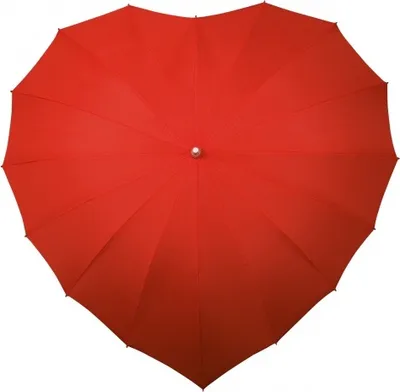 Obrázek produktu pro deštník ve tvaru srdce 110 cm polyester červený