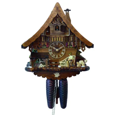 Produktbild von Engstler - 4791/8 - Kuckucksuhr - 8-Tage-Kettenzugwerk - Nussbaum