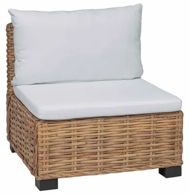 Imagen del producto de Sillón con cojines GENDT, mimbre natural, vidaXL