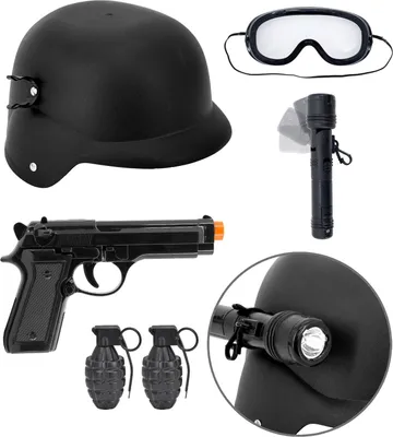 Obrázek produktu pro S.W.A.T. kostým pro děti 6 dílů | černá