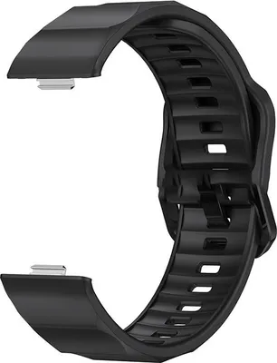 Produktbild von INF Silikonarmband für HUAWEI WATCH FIT 3 - Sportliches Design, Verschiedene Farben Schwarz