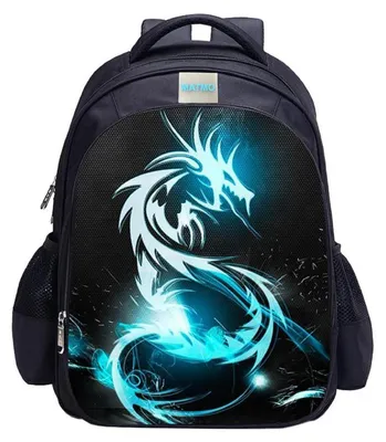 Immagine prodotto di Zaino per bambini con motivo dinosauri, dimensioni 42x32x17 cm, realizzato in nylon, idrorepellente