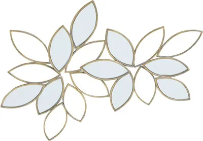Produktbild von Wandobjekt - Goldgelb - Eisen - 77 x 102 cm - Blütenmotiv