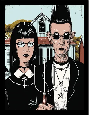 Image de Vincent Trinidad - imprimé "American Goth" PM8185 (40 cm x 30 cm) (Bunt)