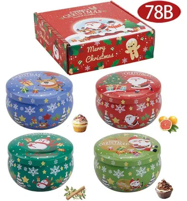 Zdjęcie produktu dla Zestaw czterech świec zapachowych do aromaterapii. Świece wykonane z wosku sojowego, bezdymne, przenośne. Czas palenia: 15-28 godzin. Idealne jako prezent