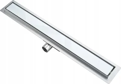 Immagine prodotto di Sistema di scarico lineare Slim Bianco Vetro 100 cm