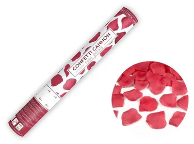 Zdjęcie produktu dla Tuba strzelająca płatkami róż, bordowe, 40cm