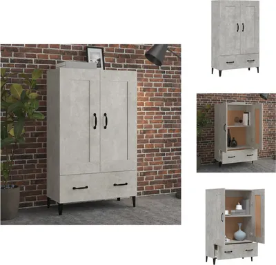 Produktbild von vidaXL Highboard Betongrau 70x31x115 cm Holzwerkstoff -  Sideboards