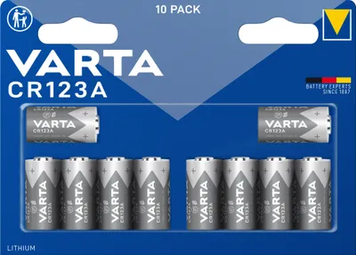 Produktbild von 10 VARTA Batterien CR123A Fotobatterie 3,0 V