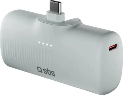 Obrázek produktu pro Powerbank Sbs Ecopower 5000 Mah 10W Z Wbudowanym Portem Usb-C - Szary